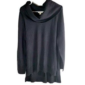 Style & Co size L black Funfetti cowl neck sweater
